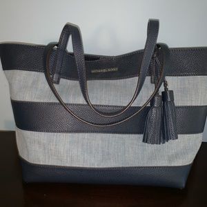 Denim Canvas Michael Kors Tote NWT